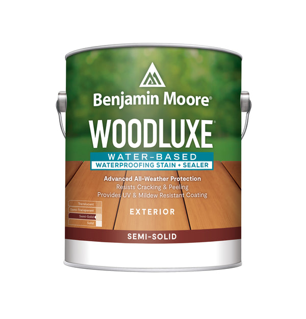 Woodluxe Water-Based Exterior Stain & Sealer~ Semi-Solid~ Gallon