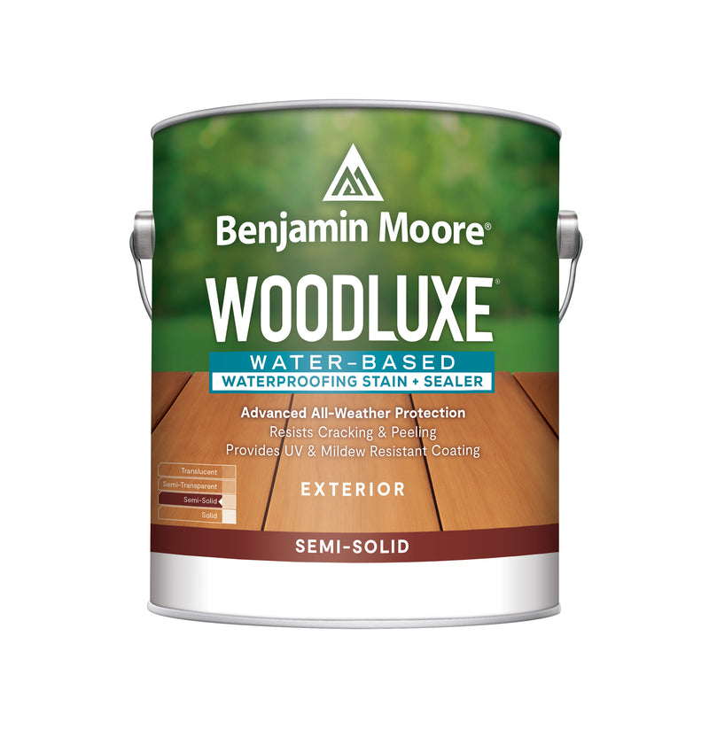Woodluxe Water-Based Exterior Stain & Sealer~ Semi-Solid~ Gallon