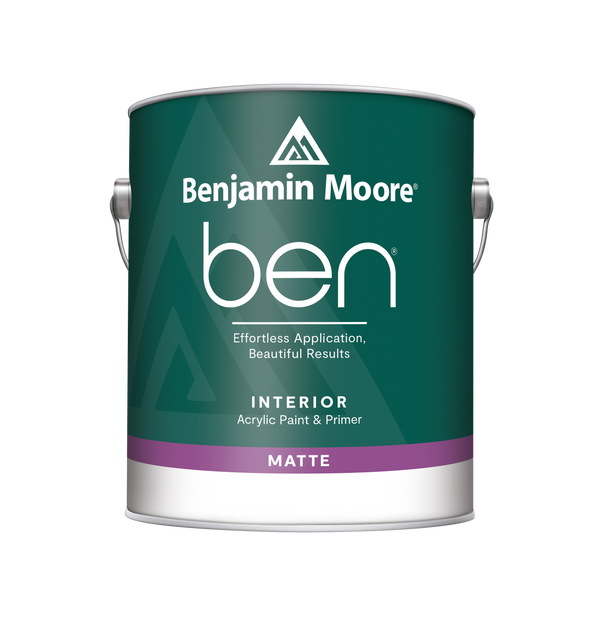 ben® Waterborne Interior Paint- Matte (N624)